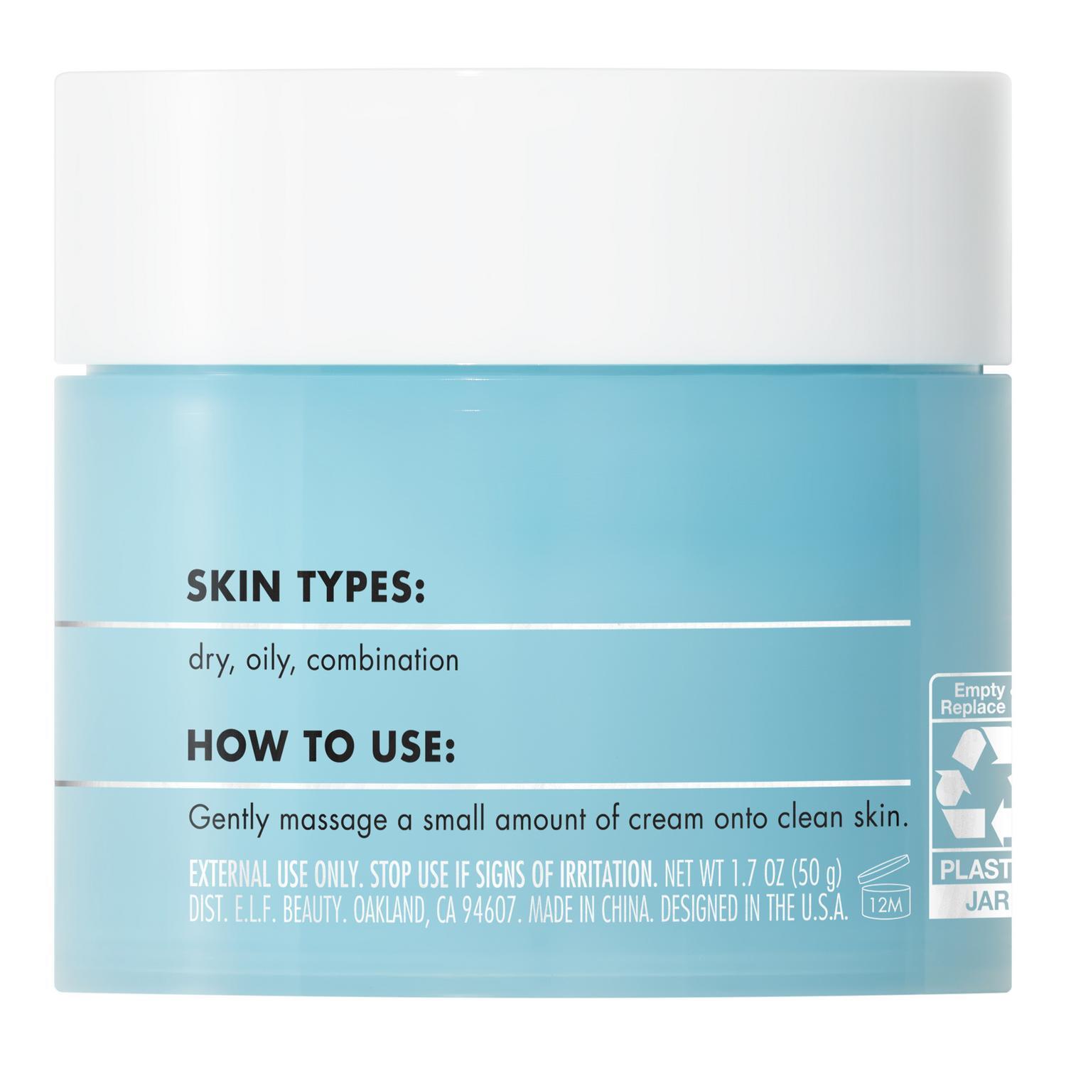 E.L.F. SKIN HOLY HYDRATION! FACE CREAM FRAGRANCE FREE (HIDRATANTE LIGERO FACIAL)